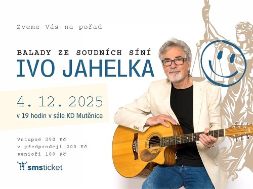 Plakát události Balady ze soudních síní - Ivo Jahelka