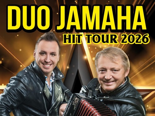 Plakát události Koncert DUO JAMAHA - HIT TOUR 2026 - Velké Meziříčí