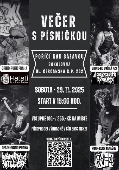 Plakát události Večer s písničkou