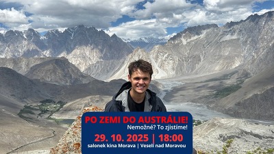 Plakát události Po zemi do Austrálie