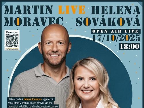 Plakát události Martin Moravec a Helena Sováková LIVE na Panelce