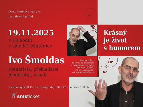 Plakát události Krásný je život s humorem - Ivo Šmoldas