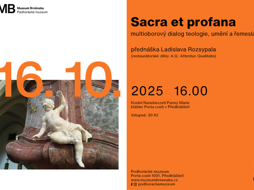 Plakát události Sacra et profana - multioborový dialog teologie, umění a řemesla