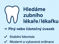 VitaluxDENT s.r.o. nabízí práci na pozici Zubní lékař/lékařka v obci Benešov