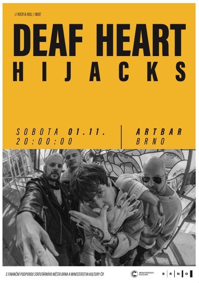Plakát události Deaf Heart | HiJacks // ArtBar