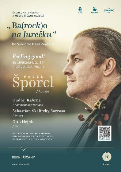 Plakát události Ba(ROCK)o na Jurečku „Od Vivaldiho k Led Zeppelin“ – Pavel Šporcl: Feeling Good
