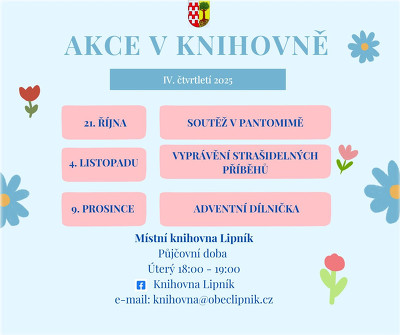 Plakát události Akce v knihovně