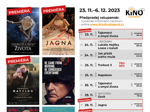 Plakát události Promítání v Kině Hustopeče