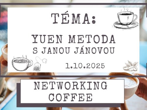 Plakát události Networking coffee: Téma Yuen metoda / host Jana Jánová