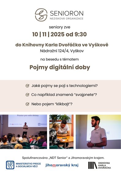 Plakát události SeniorOn: Pojmy digitální doby
