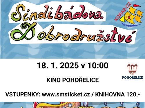 Plakát události Sindibádova dobrodružství - divadelní představení pro děti
