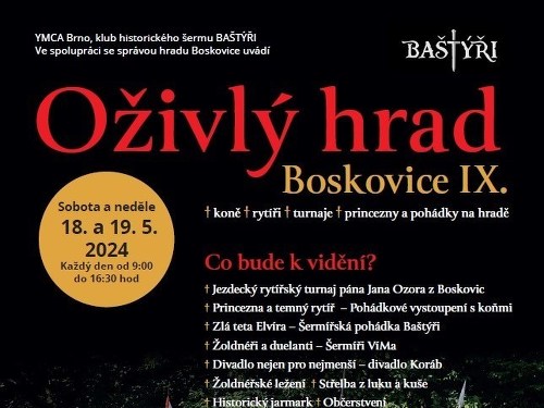 Plakát události Oživlý hrad Boskovice IX.