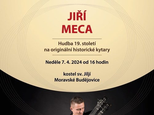 Plakát události Jiří Meca: Hudba 19. století na originální historické kytary