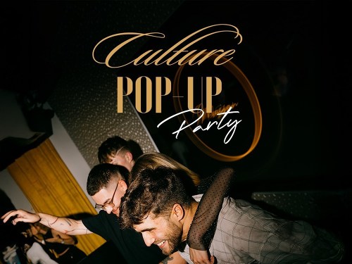 Plakát události Culture Pop-Up party