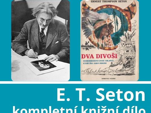 Plakát události E. T. Seton – kompletní knižní dílo, výstava