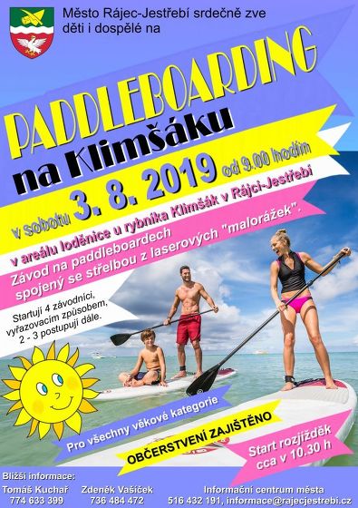Plakát události Paddleboarding na Klimšáku