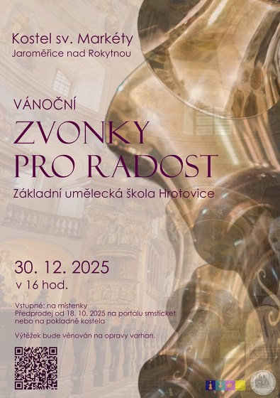 Plakát události Vánoční Zvonky pro radost - ZUŠ Hrotovice