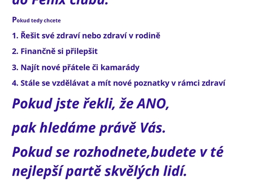 Hledám do svého týmu 5 vážných zájemců