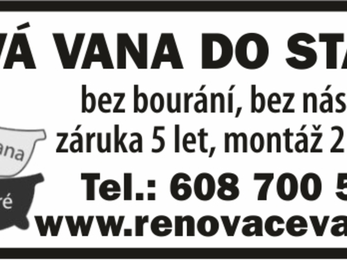 RENOVACE VANY akrylátovou vložkou