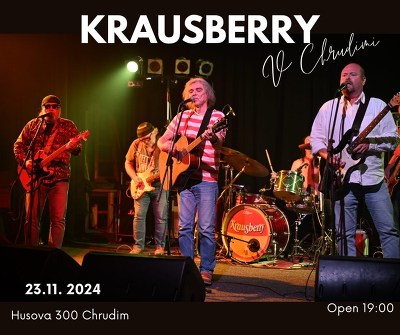 Plakát události Krausberry v Chrudimi