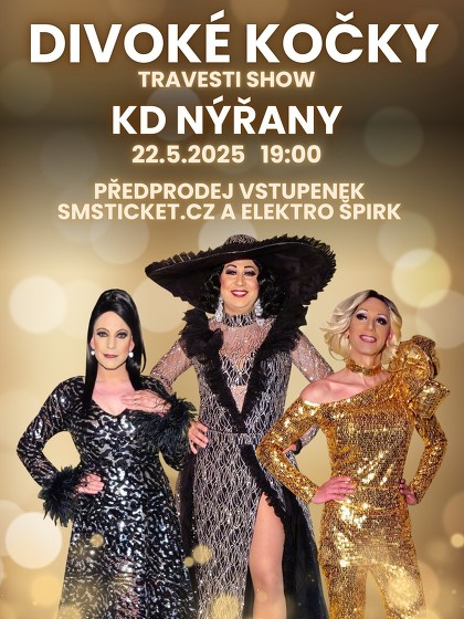 Plakát události Travesti show Divoké kočky v Nýřanech