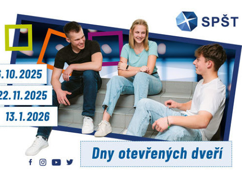 Plakát události Dny otevřených dveří SPŠT