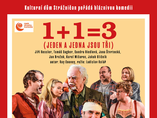 Plakát události 1+1=3 Divadlo Strážnice