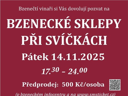 Plakát události Bzenecké sklepy při svíčkách