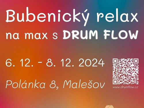 Plakát události Bubenický relax na max s DRUM FLOW