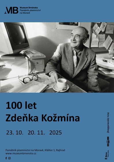 Plakát události Výstava: 100 let Zdeňka Kožmína