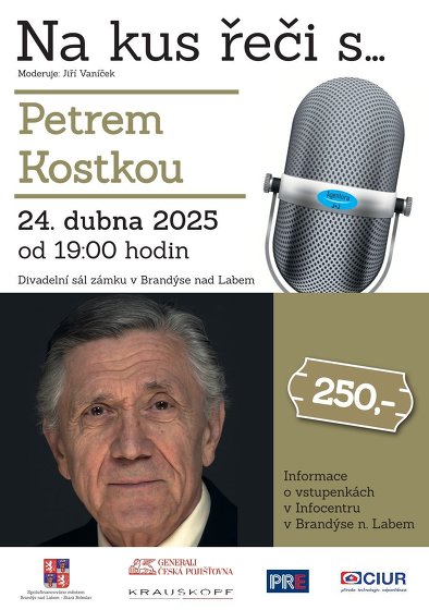 Plakát události VYPRODÁNO - Na kus řeči s... Petrem Kostkou