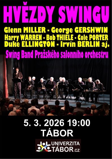 Plakát události Hvězdy swingu. Vivat Glenn Miller!