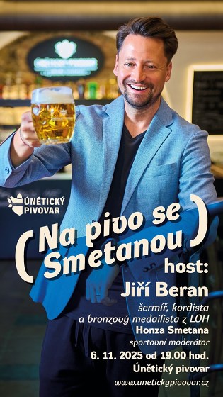 Plakát události Na pivo se Smetanou s hostem Jirkou Beranem