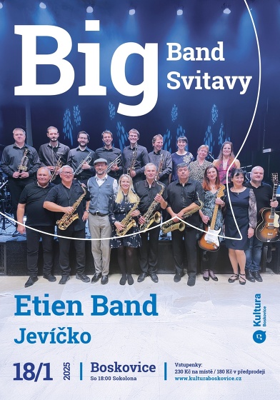 Plakát události Big Band Svitavy + Etien Band Jevíčko