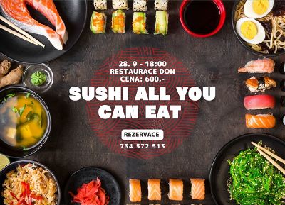 Plakát události Sushi - All you can eat