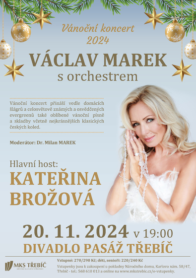 Plakát události Vánoční koncert 2024 - Václav Marek s orchestrem