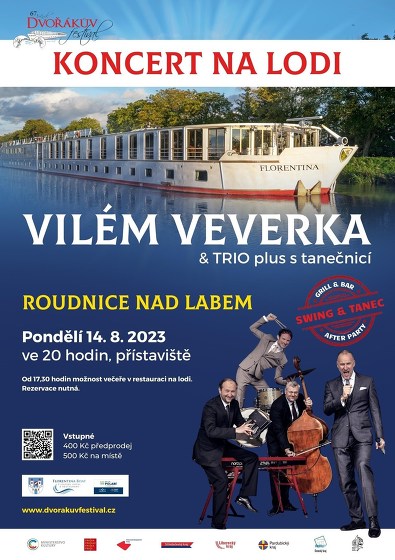 Plakát události Vilém Veverka & Trio plus - Dvořákův festival