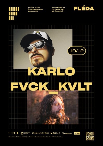 Plakát události Karlo + Fvck_kvlt
