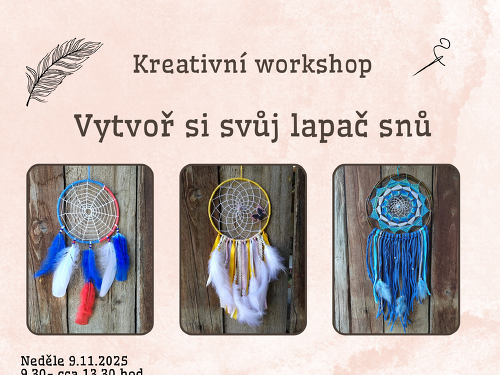 Plakát události Workshop Vytvoř si svůj lapač snů