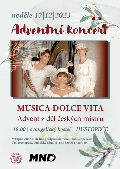 Plakát události Adventní koncert - Musica Dolce Vita