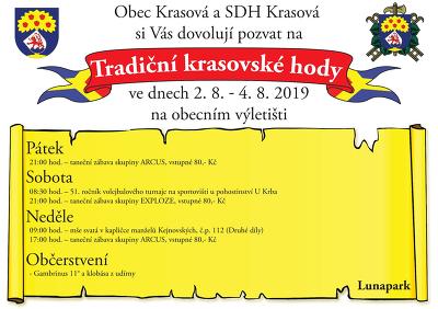 Plakát události Tradiční krasovské hody 2.-4.8.