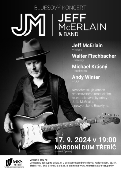 Plakát události Jeff McErlain  & Band (USA)