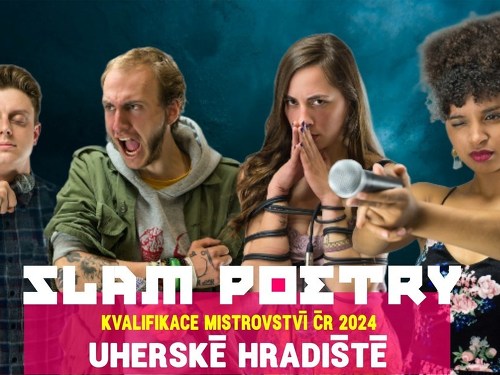 Plakát události SLAM Poetry - kvalifikace ČR 2024
