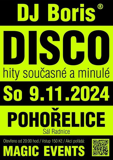 Plakát události DJ Boris DISCO - Pohořelice