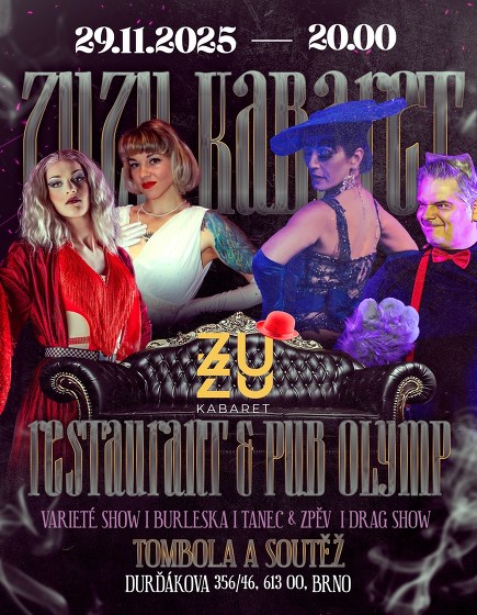 Plakát události ZuZu Kabaret na Olympu