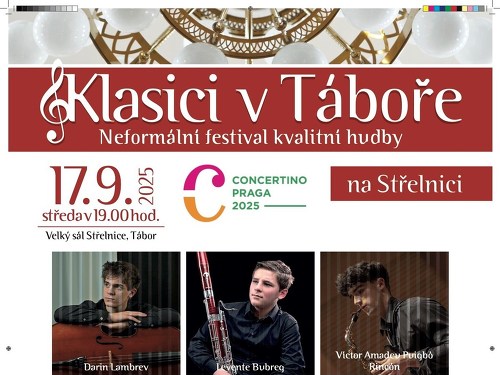 Plakát události Concertino Praga – koncert laureátů soutěže 