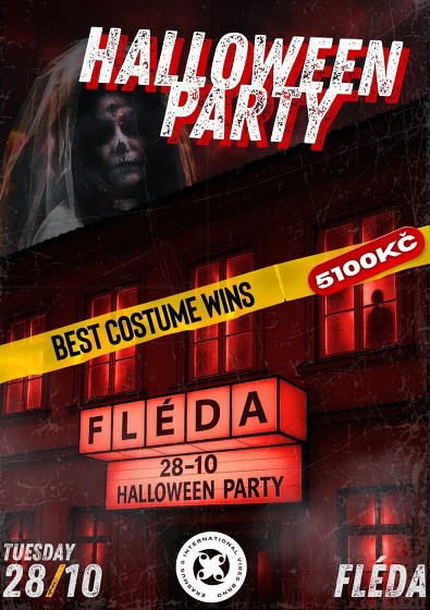 Plakát události Halloween party by Mendelka Parties & EIVB x Fléda club