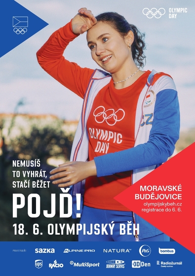 Plakát události Olympijský běh - Moravské Budějovice