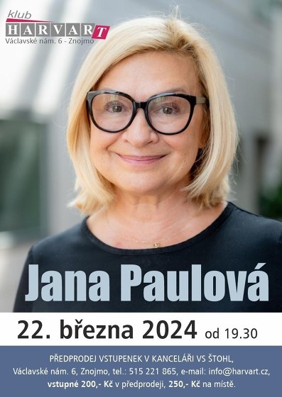 Plakát události Jana Paulová