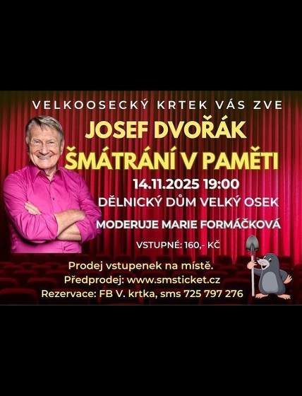 Plakát události Josef Dvořák a Marie Formáčková 